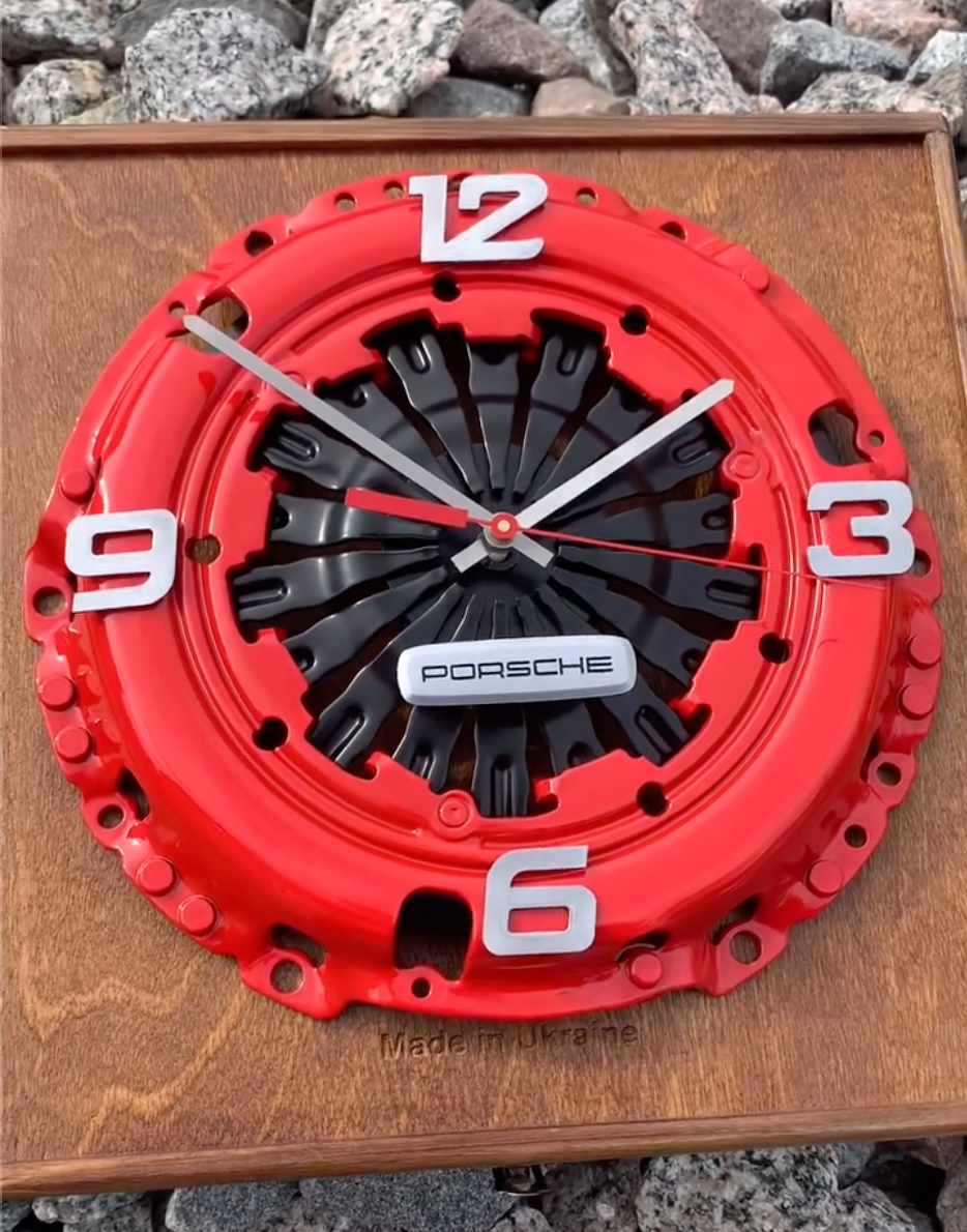 Custom Clocks Made from Genuine Car Parts